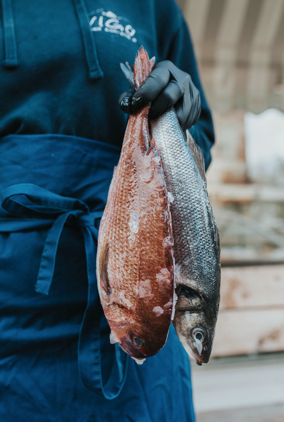 Vigo-chef met verse vis voor Sea Master
