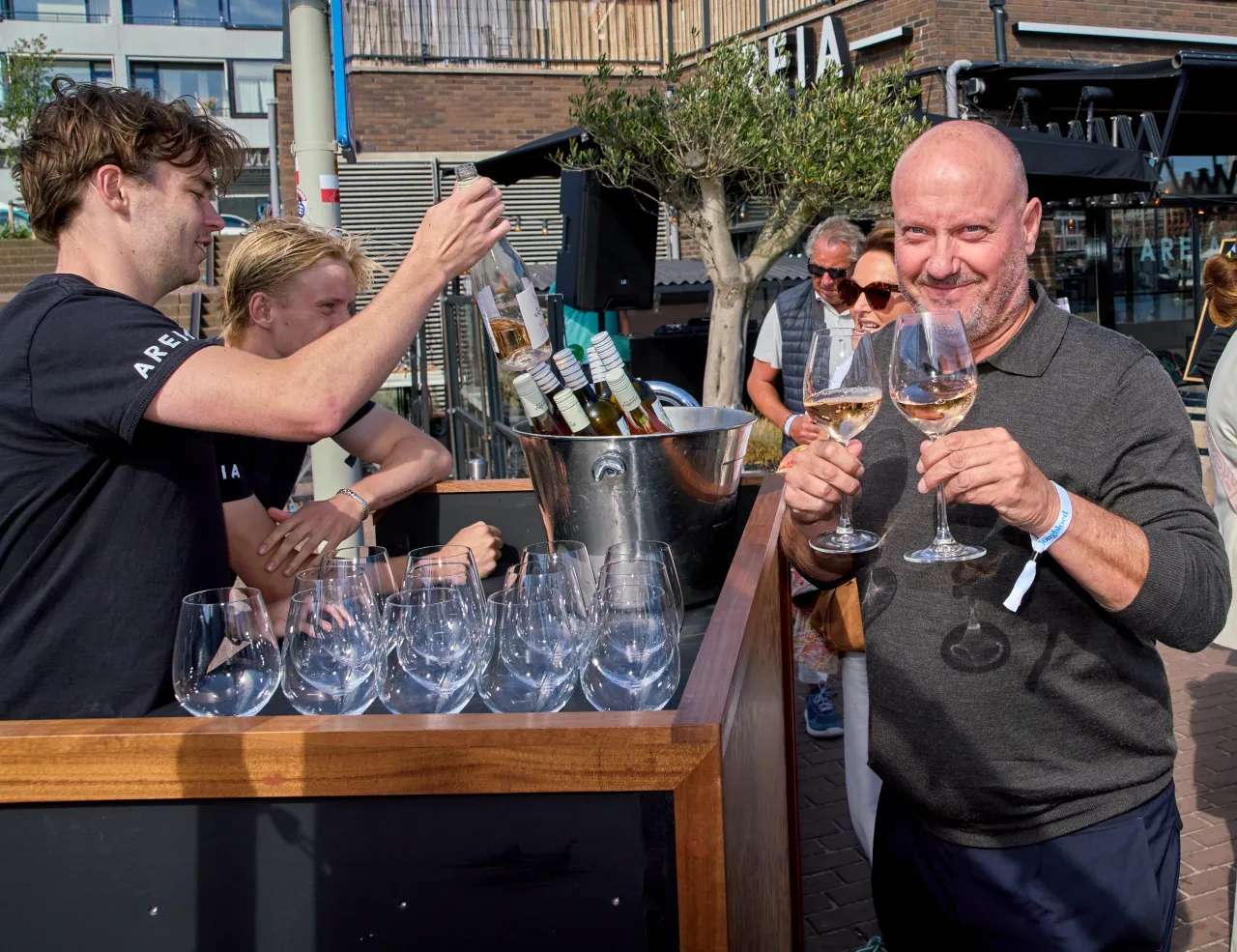 Wijn proeven bij Areia tijdens een Vigo Family-event